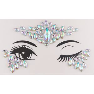 Tatouage temporaire visage bijoux gemmes strass décoration fête maquillage corps brillant festival flash tatouages corps art autocollants D19011202