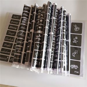 Tijdelijke tatoeages 40 vel 1000 kaarten glitter tattoo tekening voor schilderen airbrush sjablonen henna sjabloon stickers 230825