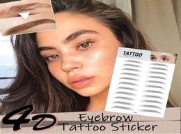 Tatouages temporaires 4d Hairlike Evergwing Tattoo Sticker False Belipprowing Affresting Stickon Makeup Tool1046687