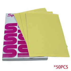 Tatouages ​​temporaires 50 feuilles de transfert de tatouage papier a4 taille spiritueux maître tatoo pochoir thermique copieur en carbone pour S 2308017