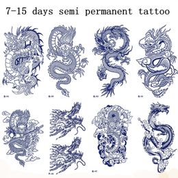 Tijdelijke tatoeages Dragon Juice Ink Tatouage Semi Permanent Tattoo Stickers Waterdichte blijvende Tatuajes Temporales HOMBRE ART FAKE 230812