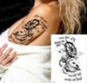 Tatuajes temporales Tatuaje pirata ancla brújula tatuaje tatuaje de larga duración pegatina palabras 3d niños tatuaje hombres brazo tatuaje mangas niños S2444300