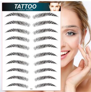 Temporary Tattoos Sdotter 6D Eyebrow Stickers Hair Like Waterproof Water Transfers Sticker for Brow Grooming Shap 230616