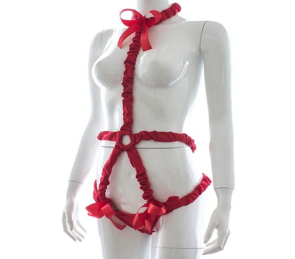 Tentation élastique corde rouge tease érotique bondage propice adulte produit sex toys for women6390823
