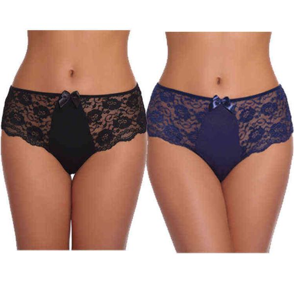 Tentation cils taille basse Lingerie culotte Sexy femmes dentelle Transparent doux slips pour femme caleçon 211208