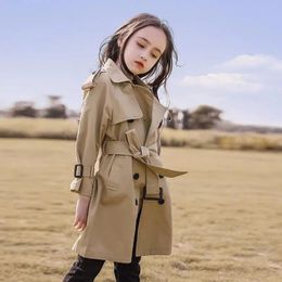 Tench Coats Girls Trench 9 Spring 8 Big Childrens Clothing 7 Baby Coat Autumn 12 jaar Girl Kerstverjaardag Geschenk 9 Kinderkleding 221125