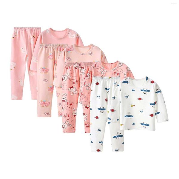 Tench – manteaux pour petites filles et garçons, haut et pantalon imprimés d'animaux, ensemble décontracté et ample pour la maison, tenue pour filles et nourrissons de 1 à 9 ans