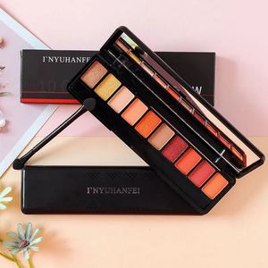 Tencolor – palette de fards à paupières, couleur terre citrouille, nacré, mat, légèrement ivre, maquillage pour fille simple, 240111