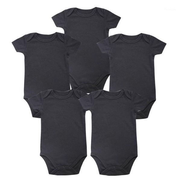 Mamelucos Tender Babies Place Unisex Niño Ropa de bebé Nacido Body Negro 100% Algodón suave 0-12 meses Manga corta1