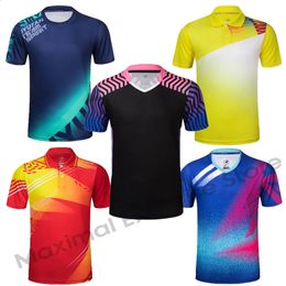 Camiseta de Tenis para hombre y mujer, camiseta de tenis de mesa transpirable de secado rápido, faldas de tenis de entrenamiento, camiseta de bádminton, camiseta deportiva para correr 240306