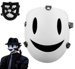 Tenkuu Shinpan High Rise Invasion Cosplay Cosplames Costumes Mask White Japanese Samurai Masks accessoires Q08062303681