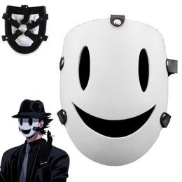 Tenkuu Shinpan High Rise Invasion Cosplay Kostuums Hars Masker Wit Japanse Samurai Maskers Props Q08062594