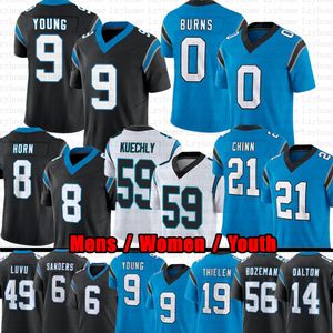 Bryce Young Football Jersey Miles Sanders Adam Thielen Diontae Johnson Jadeveon Clowney Jonathan Mingo Ikem Ekwonu Julius Peppers Bozeman Jaycee Horn Andy Dalton