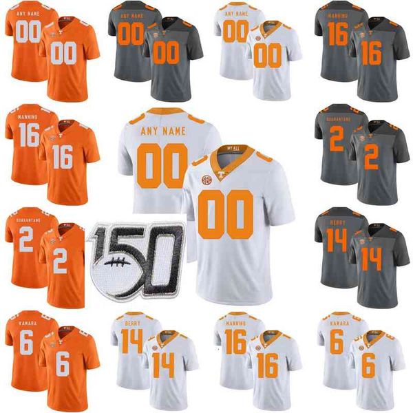 Tennessee Volunteers College Football Maillots Marquez Jersey JT Shrout Jeremy Banks John Kelly Derek Barnett Cousu sur mesure