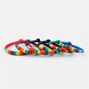 Tennis 10 PCS Lot Multicolor Gry Bracelet Rasta Silk Cord Twine Friendship2417