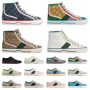 Tennis 1977 Ontwerpers Sneaker Luxe Dames Heren Jurk Schoen Beige Gewassen Jacquard Denim Damesschoenen Ace Rubberen Zool Geborduurde Vintage Trainers