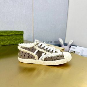 Tennis 1977 Luxe schoenen mannen canvas schoen vrouwen sneakers blauw beige gewassen jacquard vintage denim rubber zool geborduurde casual schoen 5.23 02