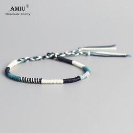 Tennis amiu handgemaakte waterdichte geweven wasdraad wikkel armband eenvoudige touw knoop vriendschap voor mannen en vrouwen1