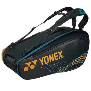 Bolsas de tenis Bolsa profesional genuina Gran capacidad Paquete de 6 raquetas Deportes de lujo Sostiene la mayoría del equipo de entrenamiento 231122