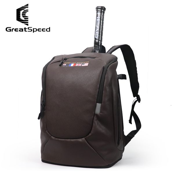 Bolsas de tenis Greatspeed Mochila de bádminton negra Paquete de 2 raquetas Edición de aniversario para hombre y mujer Raqueta de pádel 230221