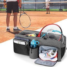 Sacs de tennis Racket Tote Sac à bandoulière Grand pour femmes hommes pour tenir des raquettes de badminton Balles et autres Acc 230619