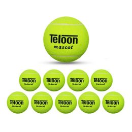 Tennisballen 10 stuks tennisballenpakket met handvatten Teloon Slow Speed voor beginners Hoge elasticiteit Duurzame trainingstennisballen voor honden 230703