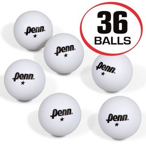 Tennisballen 40mm 1Star Witte Tafelballen; Doos met 36 officiële toernooimaat 230803