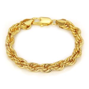 Bracelet de tennis pour femmes et hommes 2022 Chaîne de corde plaquée en acier inoxydable Mode Chaînes de corde torsadées Cadeau Designer Bijoux avec boîte