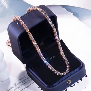 Bracelet de tennis bracelet teis ecklace desiger bijoux cuba lik chai va cleef hip hop collier paster diamod tester 5mm vvs Moissaite iced out teis wome chais for for