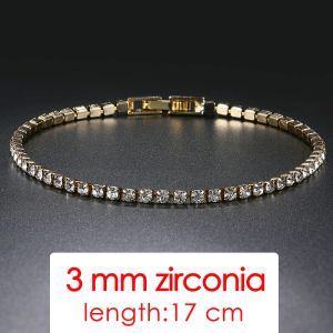 Tennis armbanden keten voor vrouwen mode kleine kubieke diamanten armband vrouw kristal rose goud kleur bruiloft feest vrienden cadeau sieraden 227