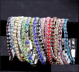 Tennis Bracelets Sieraden Boheemse CZ Crystal Bracelet for Women Men Men Cubic Zirconia Party Wedding Hip Pop Aessories Drop Delivery 28682415