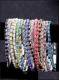 Tennis Bracelets Sieraden Boheemse CZ Crystal Bracelet for Women Men Men Cubic Zirconia Party Wedding Hip Pop Aessories Drop levering 23106617