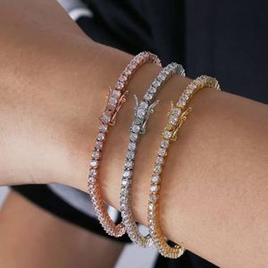 Tennisarmbanden man cz diamant Mode armband sieraden Ontwerper 7 8 inch AAA Zirkonia Valentijnsdag vriendin Dames Heren 263J