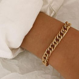 Tennis armbanden punk gouden grote dikke ketting armband voor vrouwen mode geometrische charme link ketens armbanden trendy sieraden