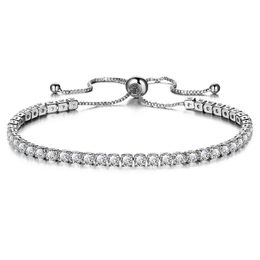 Tennis cr sieraden colof vrouw armband een rij kristal strass bangle polsband elastische bruiloft bruidsmeisjes bi dhcjn