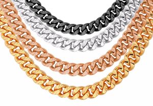 Tennis Gradueerden Hip Hop Tennis Chain Black Gold Silver Compated Long Necklace for Men Fashion Jewelry Trendy 7mm Cuban Link N2734955