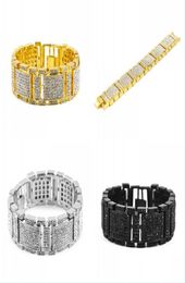 Tennis Hip Hop Tennis Bracelet Men Luxury Simated Diamond Fashion Bling Bling Drop Livrot 2022 Bijoux DHMQT6362446