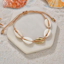 Tennis Natural Shell Necklace armband Set Boho Beach Seasphell Choker Collar Fashion Rope