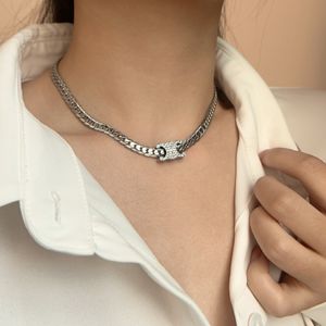 collar de tenis moissanita de diseño cadena de eslabones cubanos acero titanio chapado en oro cadena de tenis de plata diamante para hombre collar de eslabones de cadena para mujeres hombres joyería de hip hop