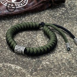 Tennis Nordic Vikings Runes Beads Bracelets Men Talisman Valknut Fabriqué à la main