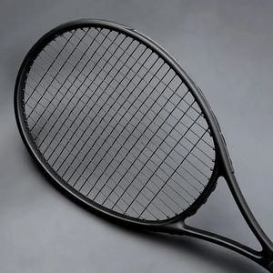 Raquetas de tenis 40-55 LBS Raquetas de tenis negras ultraligeras Raqueta de carbono Tenis Padel Raqueta Encordado 4 3/8 Racchetta Tennisracket raqueta 231201