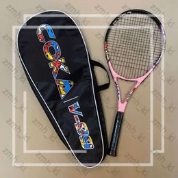 Raquettes de tennis en aluminium en aluminium Racket de raquette de tennis en ligne avec un grand sac Single Single Adult Tennis Racket 501