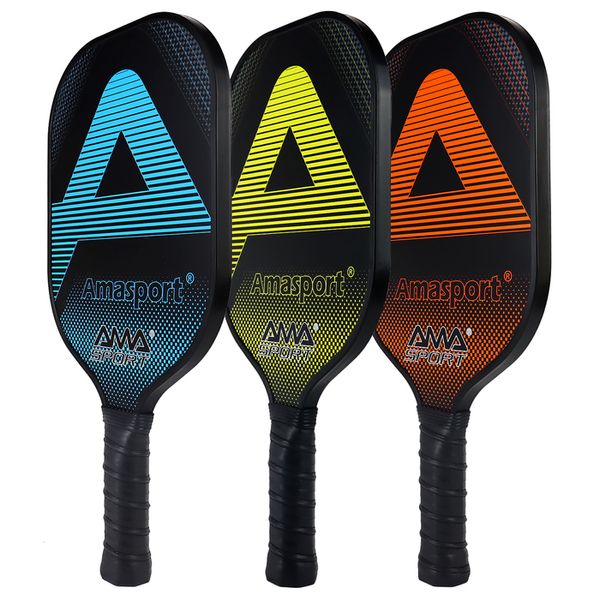 Raquettes de tennis AMASPORT Pickleball Paddle Full Carbon Fiber Surface TPE Edge pour Practice Racket 230608