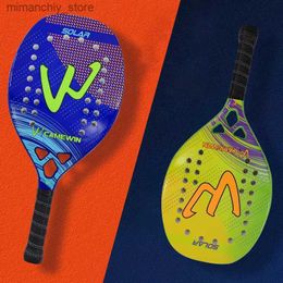 Tennisrackets CAMEWIN 4009 Strandtennisracket Koolstofvezelglas Tussenlaag EVA-schuim Weegt 320 gram Comfort Antislip Sportracket Tenis Q231109