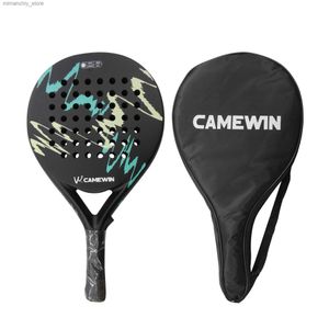 Raquettes de tennis Raquette de Tennis de plage CAMEWIN raquette de Tennis professionnelle en Fiber de carbone et de verre raquette de Padel à visage souple avec sac Q231109