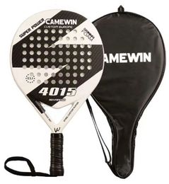 Raquettes de tennis est devenue carbone et fibre de verre palette raquette de tennis raquette à pagquet de visage souple avec couvercle de sac de raquette de tennis carbone 230203