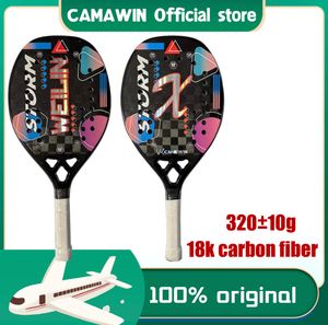 Raquettes de tennis CAMEWIN haute qualité en fibre de carbone raquette de tennis visage de plage visage de raquette souple avec sac de couvercle de protection 230923