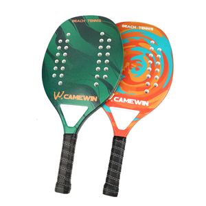 Tennisrackets Camewin Tennis Racket voor partner Big verkoopt koolstof- en glasvezel strand tennisracket met beschermende zakhoes 230311