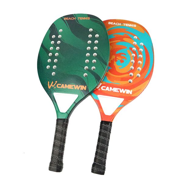 Raquettes de tennis CAMEWIN Raquette de tennis pour partenaire Big Sells Raquette de tennis de plage en fibre de carbone et de verre avec housse de protection 230307