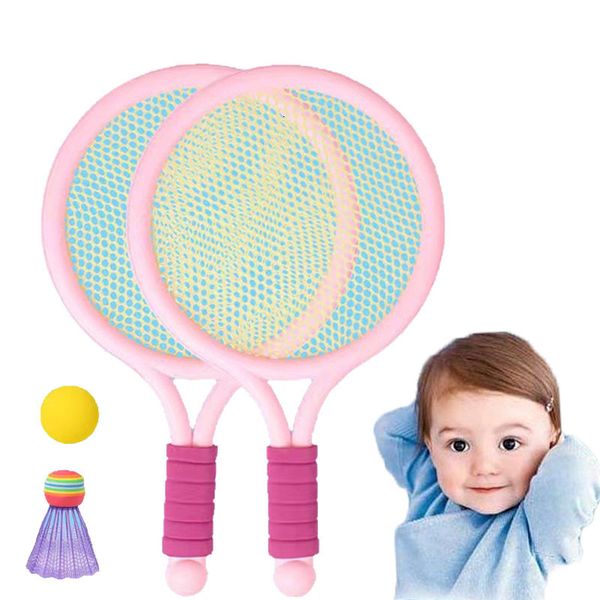 Raquettes de tennis raquettes pour enfants Badminton Racket débutant Formation pour la plage extérieure Tennis de la maternelle à la maternelle Baby Parent Child Interactive Toys 230307